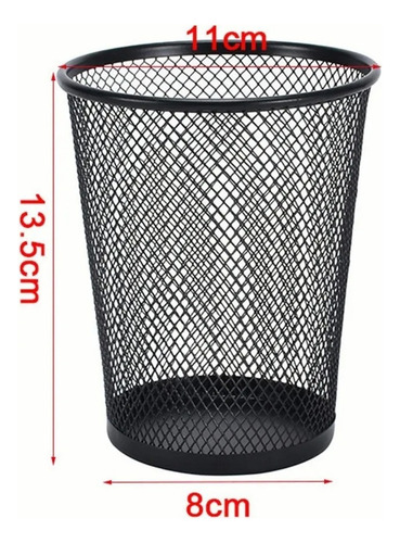 - 6 Lapiceros Metal P/ Escritorio Porta Lapices Y Plumas