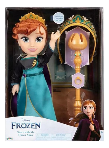 Muñeca Elsa Anna Disney Frozen Con Accesorios Niña