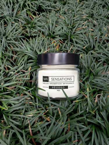 Imagem 7 de 7 de Vela Aromática Perfumada Decorativo 140g - Pêssego