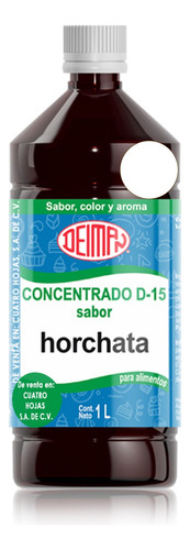 Concentrado Saborizante De Horchata D-15 Deiman 1 L.