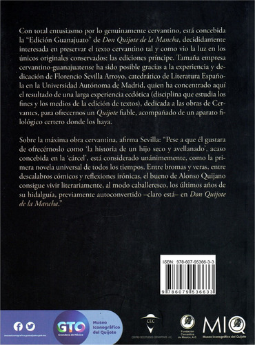 Don quijote de La Mancha: Edición crítica de Florencio Sevilla, de Cervantes Saavedra, Miguel De. Editorial Miq, tapa blanda en español, 2022