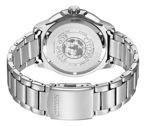 Reloj Citizen Eco Drive Analog Aw152689x Hombre Color de la malla Plateado Color del bisel Verde Color del fondo Verde