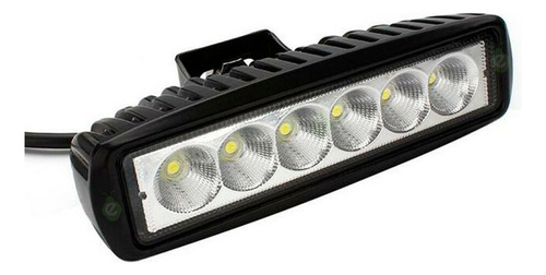 Reflector Led 12v 18w 3000lm Para Toyota Ford Jeep Kia Etc Color De La Carcasa Negro Color De La Luz Blanco Frío