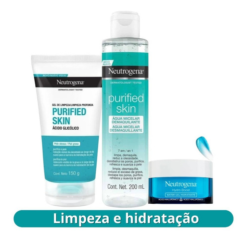 Purified Skin Neutrogena Sabonete +água Micelar +hydro Boost