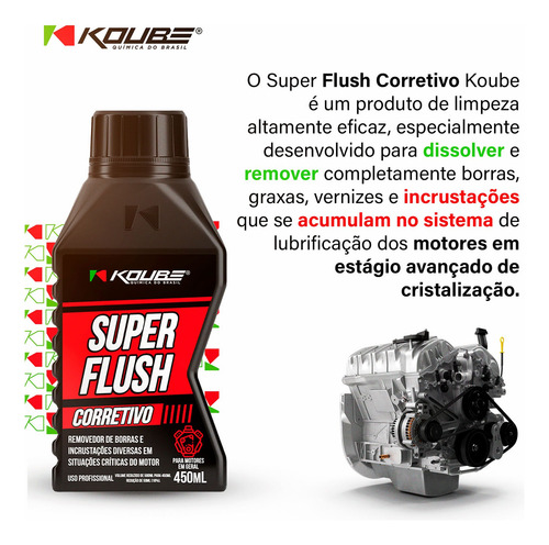 Kit Motor Flush Corretivo 500 Ml (2 Unidades)