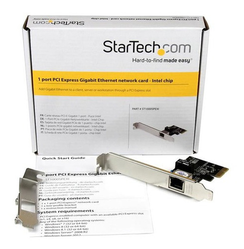 Tarjeta De Red Pci Express Startech Ethernet Gigabit 1x Rj45