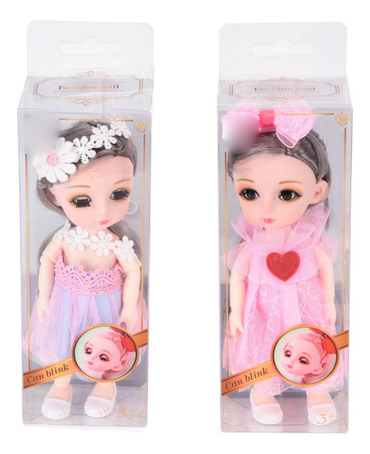 Movable Joints Dolls, 2 Piezas, Muñecos Para Niñas, Hermoso