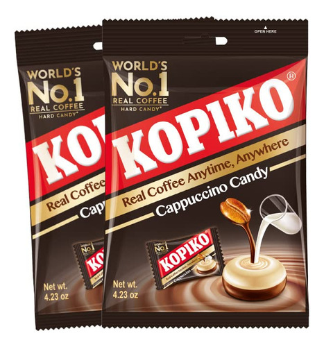 Kopiko Caramelo De Cafe Capuchino, 4.23 Oz, 2 Piezas