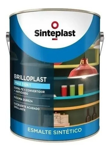 Esmalt Sintetico Negro Brillante 3 En 1 Sinteplast 20l