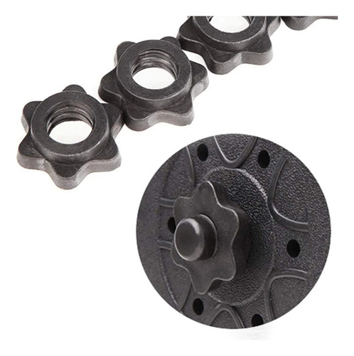Collar Spinlock Para Barra (bk), Tuerca Hexagonal Para Barra