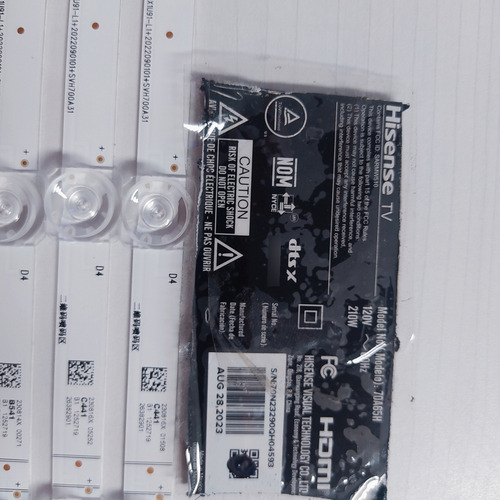Kit De Leds Para Pantalla Hisense 70a65h (Usado)
