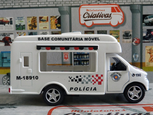 Miniatura Polícia Militar Pm Sp Base Comunitária Móvel Atual
