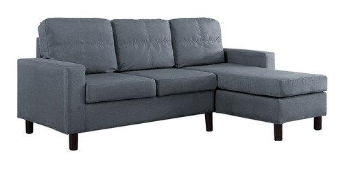 Muebles Sala Estella Izquierda Gris Sillones Sofa Mueble