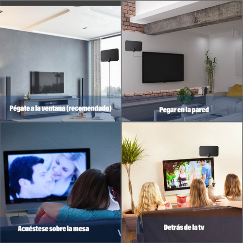 Antena De Tv Digital Hd 1080p Para Interiores Portátil