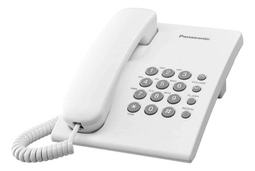 Teléfono Alámbrico Kx-ts500lxw Panasonic Blanco