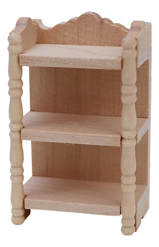 5 Estante De Almacenamiento De Madera Para Casa De Muñecas,