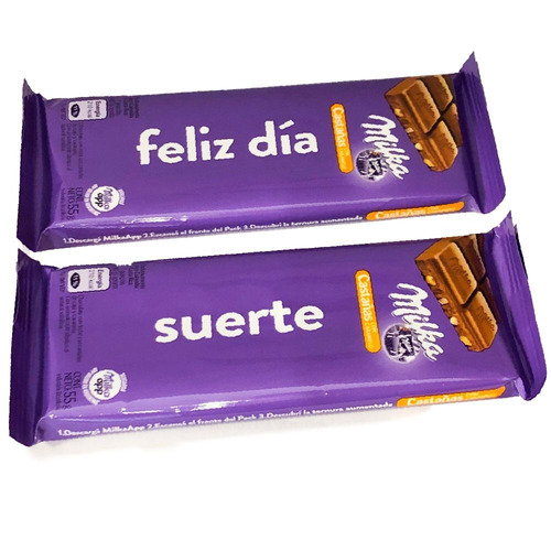 Tableta Milka Castañas Caramelo 55gr -barata La Golosineria