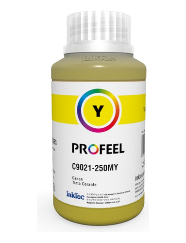 Tinta Inktec Profeel 250ml C9020 C9021 Para G4100 G4110 4111 Tinta Yellow