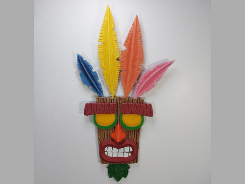 Máscara Aku Aku Crash Bandicoot 49cm X 26cm