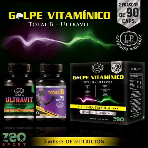Golpe Vitamínico Complejo B Vit. C D3 Calcio Magnesio Hierro