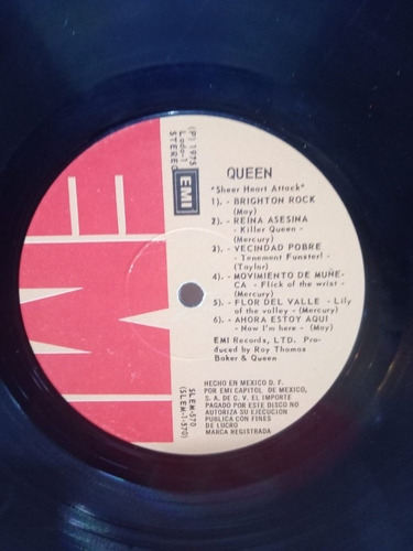 Lp - Queen - Sheer Heart Attack - Emi 1975 (Usado)