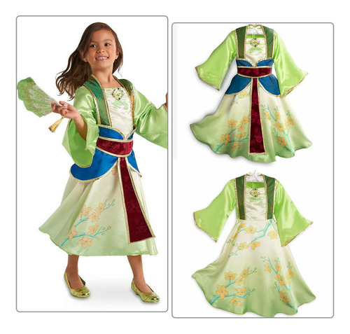 Mulan Vestido Juego De Rol Infantil Vestidos Y Disfraces De Fiesta