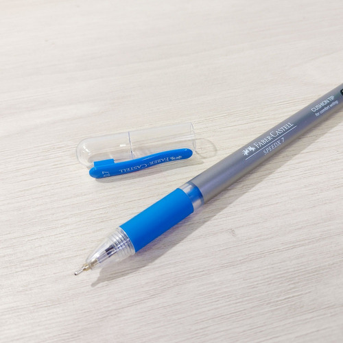 Bolígrafo Faber Speedx 07 Azul.