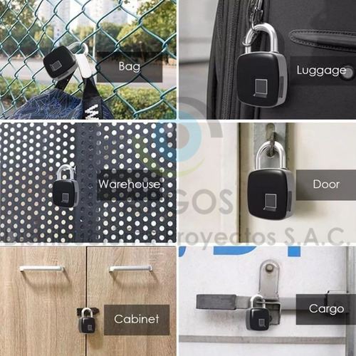 Candado Electronico Tactil Con Huella Digital Resistente