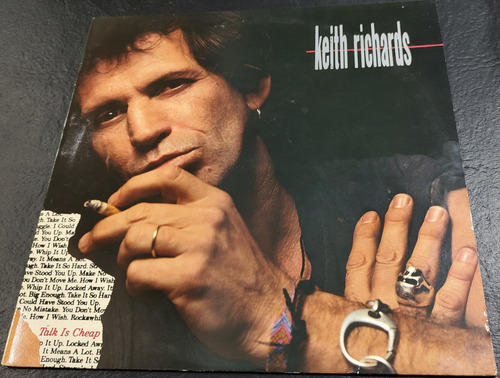 Keith Richards Talk Is Cheap Lp Usa 1r Ed The Rolling Stones