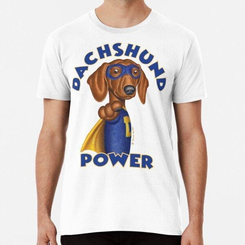 Remera Dachshund Lovers Superhéroe Dachshund Con Máscara ALG