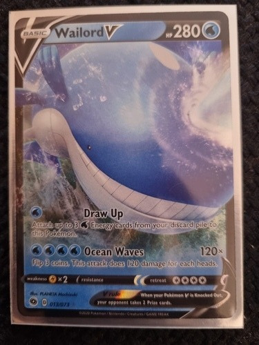 Wailord V Carta Pokémon Original+10 Cartas+regalos