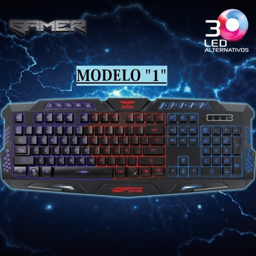 Teclado Gamer Led Multimedia/antiborrado/anti-derrame