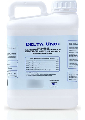 Delta 1 5 Lt Cbg (enraizante + Vitaminas + Aminoacidos)