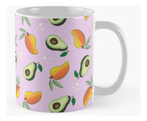 Taza Patrón Con Frutas Exóticas-aguacate, Mango. Calidad Pre