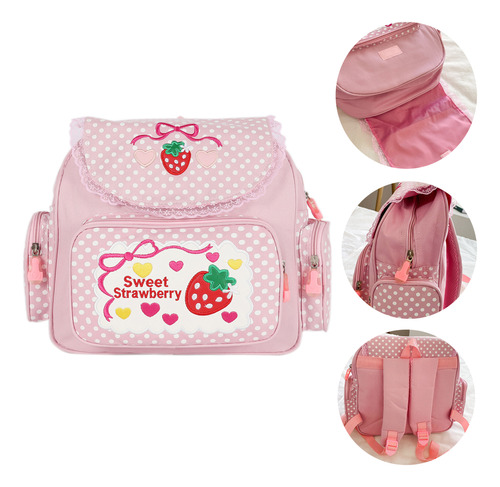 Bolso De Hombro Para Niños Linte Strawberry School Bag