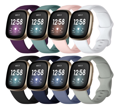 Lerobo Compatible Con Fitbit Versa 3 Bandas/sense 2 Bands/f.