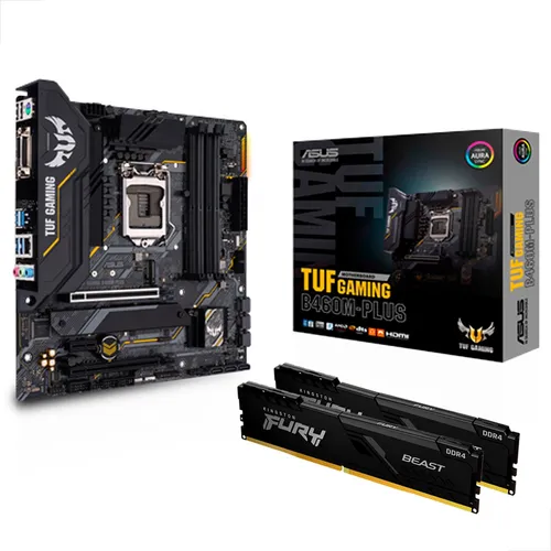 Kit Placa Mãe Asus Tuf Gaming B460m E Processador I5-10400f