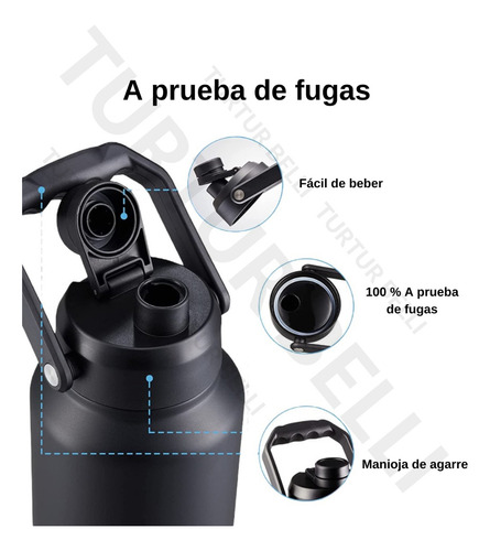 Termo Térmico De 2 L Conserva Líquidos 12h Caliente 24h Frio