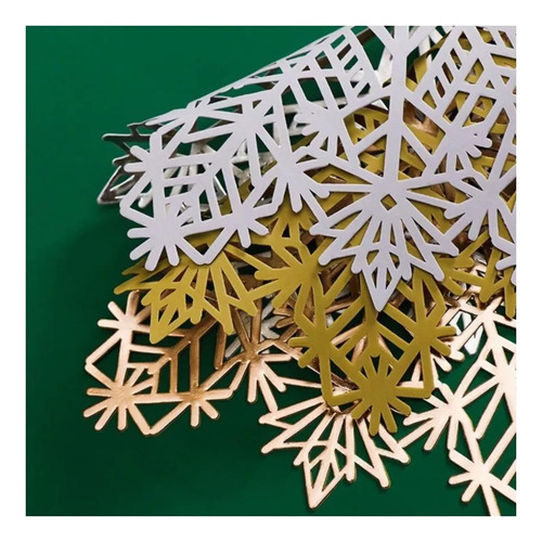 Juego De 8 Manteles Individuales De Copo De Nieve De Navida