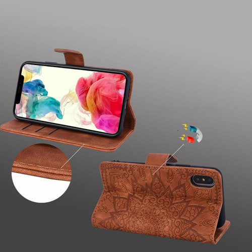 Funda Tipo Cartera Para Samsung Galaxy A6 2018 A6+ 2018, Piel, A Prueba De Golpes, Con Función Atril Magnética