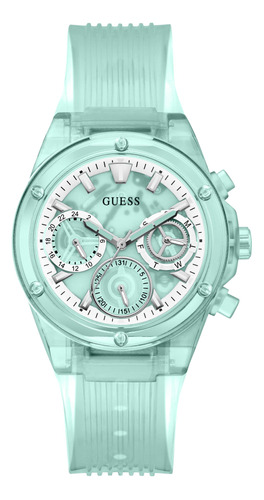 Reloj Guess Sport Clear Multifunction De 39 Mm Para Mujer