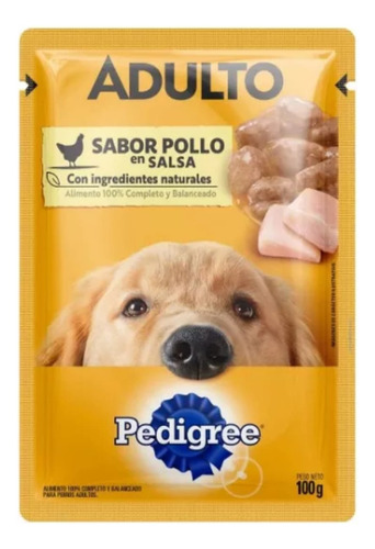 Pack X 12 Pouch Pedigree Adulto Pollo En Salsa X 100 Grs