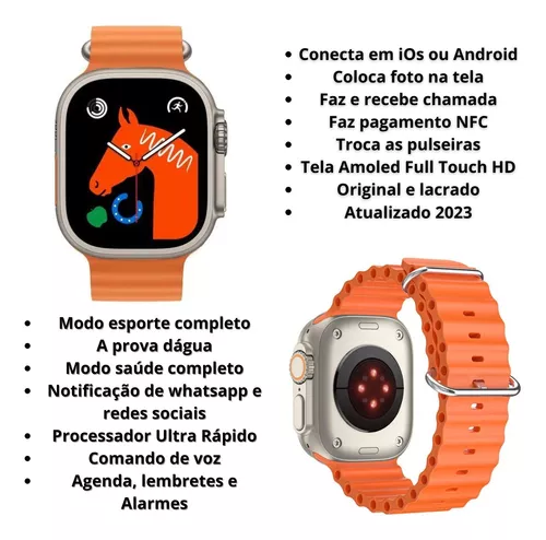 Relógio Smartwatch Ultra Series 9 Pro Original Gps + Ligação