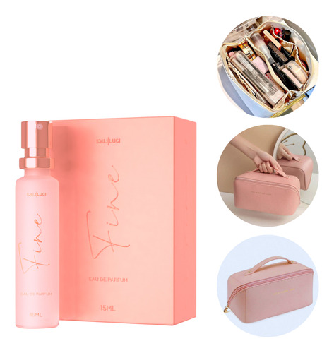 Perfume F66 Luci Luci 15ml C/ Hidratante Labial E Nécessaire