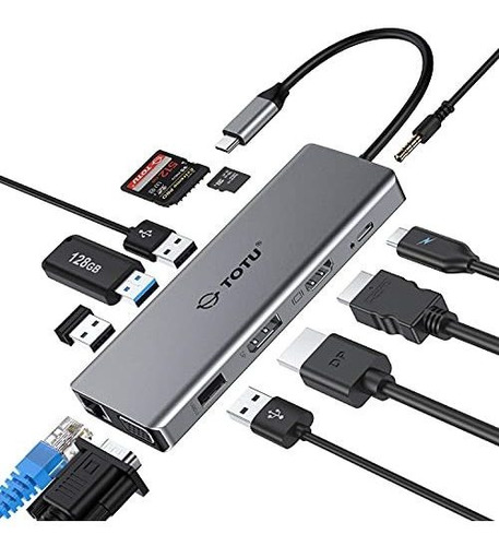 Hub Usb C Triple Display 13 En 1 Macos