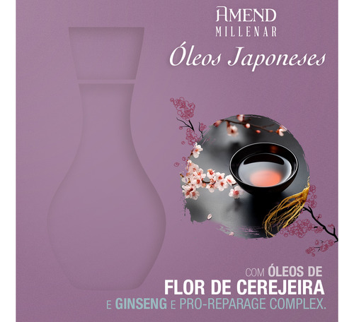 Shampoo Amend Millenar Óleos Japoneses 300ml