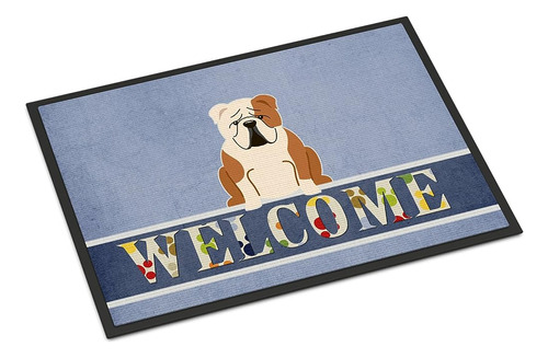 Caroline's Treasures Bb5706mat Bulldog Inglés Fawn White Fel