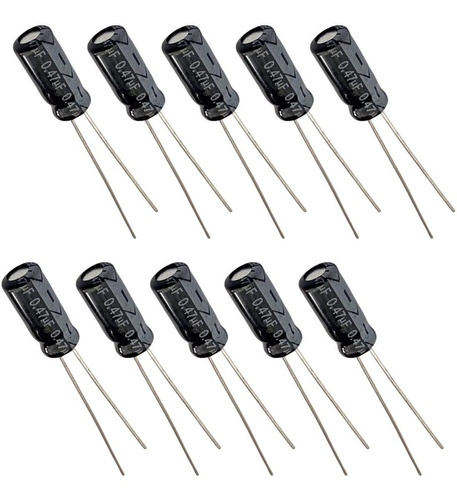 Capacitor Eletrolítico 0,47uf 50v - 10 Peças