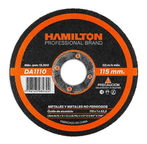 Imagen 4 de 8 de Disco Corte 115 X 1 Mm Fino 50 Uni Metales Omaha P-amoladora