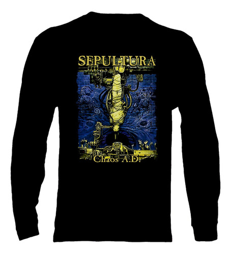 Polera Manga Larga Sepultura - Ver 12 - Chaos A. D.